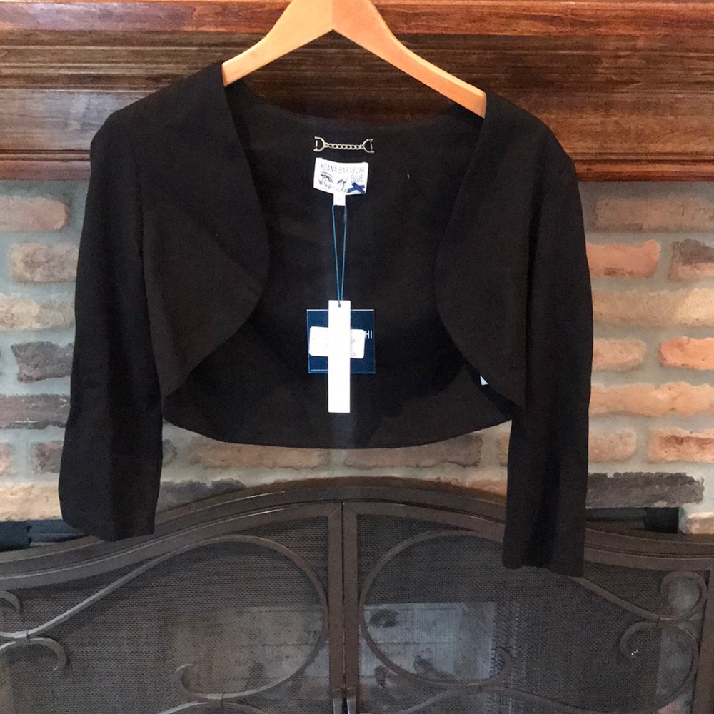New with Tags Yoana black short dress jacket